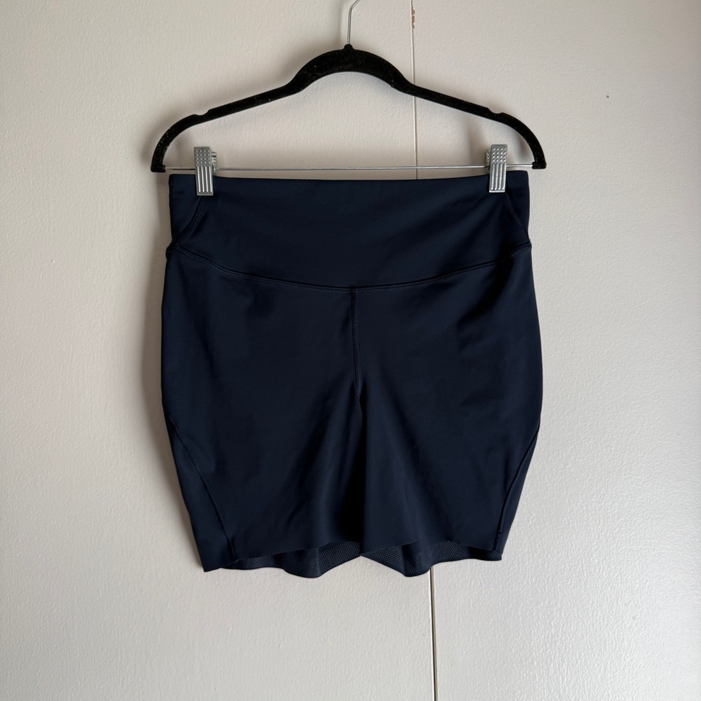 Lululemon Navy Blue Base Pace High Rise Shorts 6” Inseam Women’s Size 12 - Picture 3 of 15